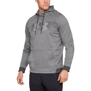 Under‎ Armour ColdGear Gray Pullover Hoodie UA Logo Mens Large